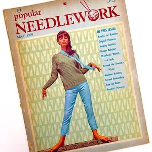 3/$15 May 1969 Popular Needlework Vintage Magazine